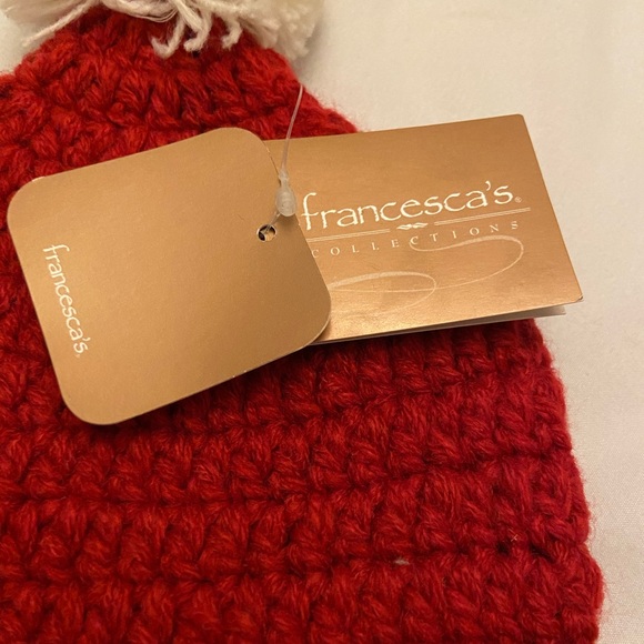 NWT Francesca’s Baby Toddler Santa Crochet Hat with Beard - Picture 3 of 6